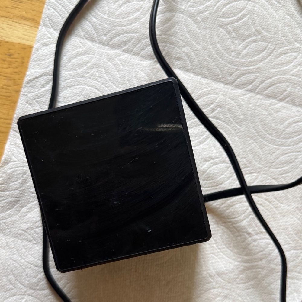 Black Digital Alarm Clock with Orange Display - Picture 4 of 9